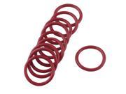 Unique Bargains 10X Red Rubber 18mm x 2.5mm x 13mm Oil Seal O Rings Gaskets Washers