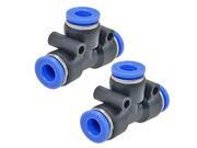 Unique Bargains T Connection Adapter Pneumatic 6mm Push In Fittings 2