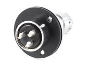 Unique Bargains Flange Mounting Aviation Connector Plug Adapter 19mm Diameter GX20 3 Terminal