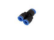 Unique Bargains Air Piping 3 Ways 8mm to 10mm Y Shaped Coupler Tube Quick Connector