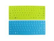 Unique Bargains 2 Pcs Keyboard Soft Silicone Protective Film Skin Cover Shield for Lenovo 14
