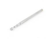 Unique Bargains 4mm Dia Rod Straight Type 4 Sections Telescopic Whip Antenna 18cm 7 Silver Tone