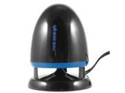 3.5mm Jack USB 2.0 LED Stereo Multimedia Speaker Loudspeaker Black Blue for Mp4