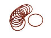 Unique Bargains 10 Pcs 55mm Outside Diameter 3mm Thickness Silicone O Ring Seal