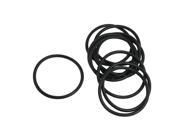 Unique Bargains 10 Pcs Automobile 50mm x 3mm Hole Sealing NBR O Rings Gaskets Washers