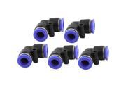 Unique Bargains 5 Pcs 2 5 to 2 5 Elbow Quick Connect Tube Fittings for Water Filter System