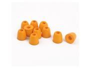 Unique Bargains Foam Noise Cancellation Memory Earphone Pad Earbud Cap Tip Cover Orange 10 Pcs