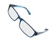 Lady Blue Rim Printed Arm Rectangle MC Lens Spectacles