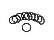 Unique Bargains Black Silicone O ring Oil Sealing Washer Grommet 27mm x 3.5mm 10Pcs