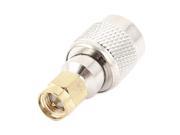 Unique Bargains TNC Male to SMA Male M M Converter RF Adapter WIFI WLAN Connector Replacement