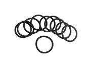 Unique Bargains Black Silicone O ring Oil Sealing Washer Grommet 25mm x 2.65mm 10Pcs