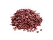 1600pcs 2.5mmx6mmx0.8mm Red Flat Insulating Fiber Washer Gasket for M2.5 Screw