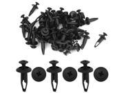 50 Pcs 6.3mm Hole Dia Plastic Push Fasteners Rivets Fender Clips for Ford