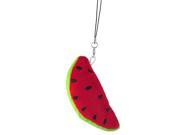 Unique Bargains Red Green Fleece Watermelon Pendant Cell Phone Strap String Hanging Decoration
