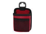 Unique Bargains Car Vehicle Air Vent Hook Phone Pocket Bag Pouch Holder MP3 MP4 Case Red