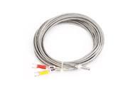 Unique Bargains 5Meter Metal Shield Line E Type 0 600 Degree Celsius Thermocouple Probe