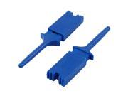 Unique Bargains 10 x Spring Loaded SMD IC Test Hook Clip Royal Blue for Multimeter Probe Cable