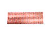 Unique Bargains Red Self Adhesive Bling Crystal Rhinestone Decorating DIY Stickers 255mm x 90mm