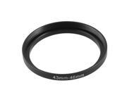 Unique Bargains 43mm to 46mm Camera Filter Lens 43mm 46mm Step Up Ring Adapter
