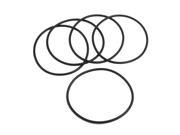 5 Pcs Black Silicone O ring Oil Sealing Washer Grommet 65mm x 2.65mm