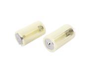 2 Pcs Plastic Housing 3 x 1.5V AA to D Size Battery Adapter Converter Case