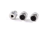 Unique Bargains 3 x Straight Through Quick Connect Pneumatic Fitting 6mm x 3 8 PT Male Thread