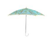 Unique Bargains Dancing Flower Pattern Sequin Decor Sky Blue Nylon Mini Lace Parasol Umbrella