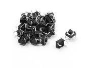Unique Bargains 25 Pcs 6x6x8mm SMD SMT PCB 4 Terminals Momentary Tactile Tact Push Button Switch