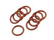 Unique Bargains 10 x Red Silicone O Ring Oil Seals Gaskets Washers 20mm x 2.5mm
