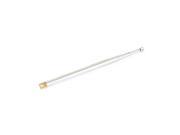 Unique Bargains Steel Brass 5 Sections Radio Television Telescopic Antenna 30cm for Car