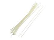 Unique Bargains 3mm x 250mm Self locking Electric Wire Cable Zip Ties Ivory 20pcs