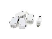 5Pcs 1NO 1NC SPDT 3Pin Soldered Terminal Momentary Micro Switch Gray