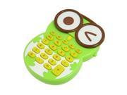 Green Owl Design Battery Powered 8 Digits Calculator Tool Green