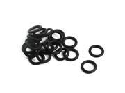 20Pcs Metric 7mm Outside Dia 1mm Thick Industrial Rubber O Ring Seal Black