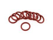 Unique Bargains 10 Pcs 23mm Outside Dia 3mm Thick Filter Rubber O Ring Seal Washers Red