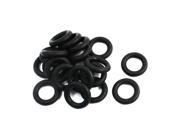 Unique Bargains 10Pairs Metric 17mm OD 3.5mm Thickness Industrial Rubber O Ring Seal Black