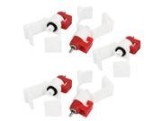 5PCS Nipple Feeder Automatic Water Drinking Tool Red White for Poultry Chick