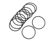 Unique Bargains 10 x 40mm Outside Dia Flexible Filter Rubber O Ring Seal Black