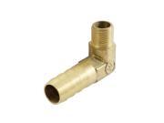 Unique Bargains 1 8PT Male Thread Air Hose Barb Coupler Elbow Connector for 10mm Inner Dia Tube