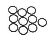 Unique Bargains 10pcs 15mm Outside Dia 2mm Thickness Rubber Oil Filter Seal Gasket O Rings Black