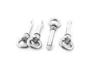 4 Pieces 8mm Thread 12mm Dill Hole Wire Rope Raw Style Shield Anchor Eye Bolts