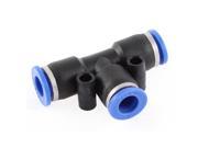 Unique Bargains Air Tube 3 Ways 8mm Dia Quick Joiner Push In Connector Fitting
