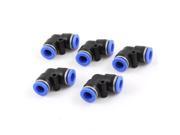 5 Pcs Air Pneumatic 8mm to 8mm L Shaped Push in Elbow Tube Fittings