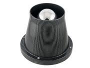 3 Carbon Fiber Black Gray Bullet Heat Shielded Air Intake Filter