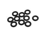 10 Pcs Oil Seal O Rings Black Nitrile Rubber 17mm OD 4mm Thickness