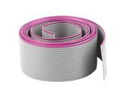 Unique Bargains Gray 1.27mm Pitch 20 Pin 8cm Width IDC Flat Ribbon Cable 1.1 Meters