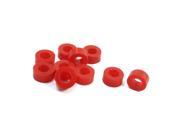 Unique Bargains 10 Pcs Mechanical Red Rubber O Rings Oil Seal Washers 0.26 Length