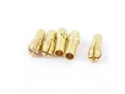 Unique Bargains 5 Pcs Gold Tone 1.6mm Clamping Dia 5mm Shank Dia Brass Collet Rotary Tool