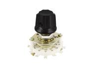 Unique Bargains 6mm Shaft Diameter 2P5T Band Channel Selector Ceramic Rotary Switch