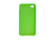 Unique Bargains Protective Clear Light Green Plastic Case for iPhone 4